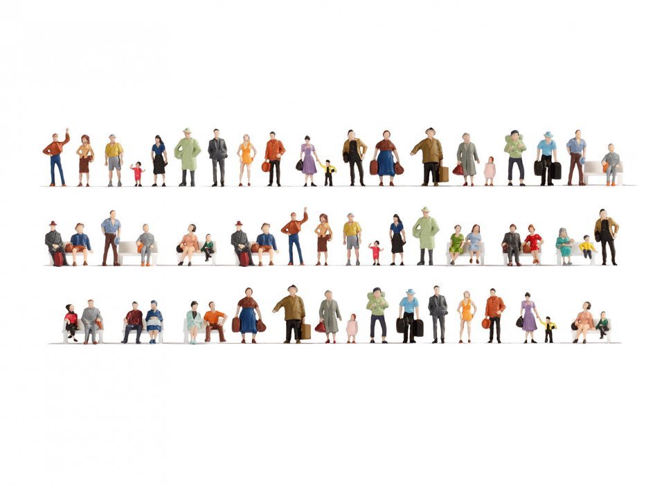 Mega Economy Figures Set, HO, NOCH 18401