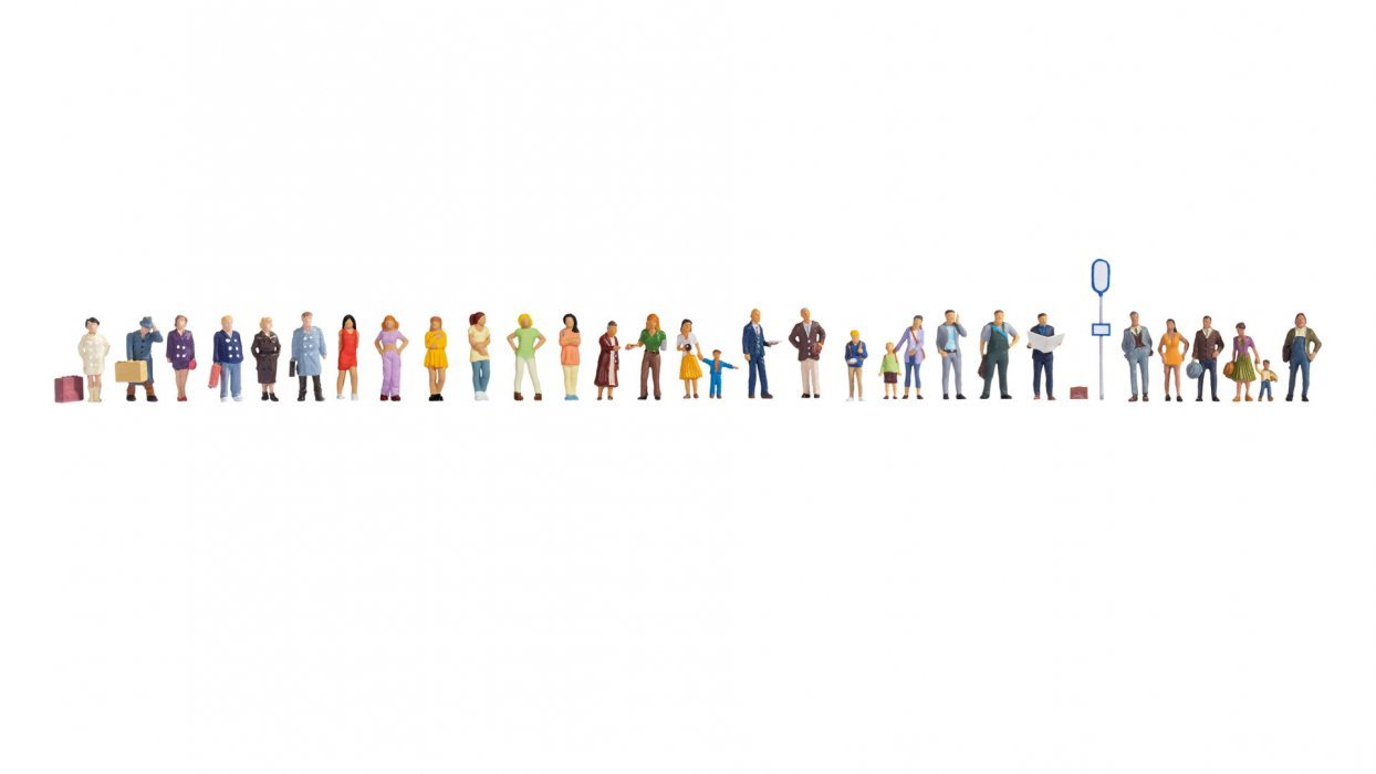 New Mega Economy Set ‘People Standing and Walking’, HO, NOCH 16054