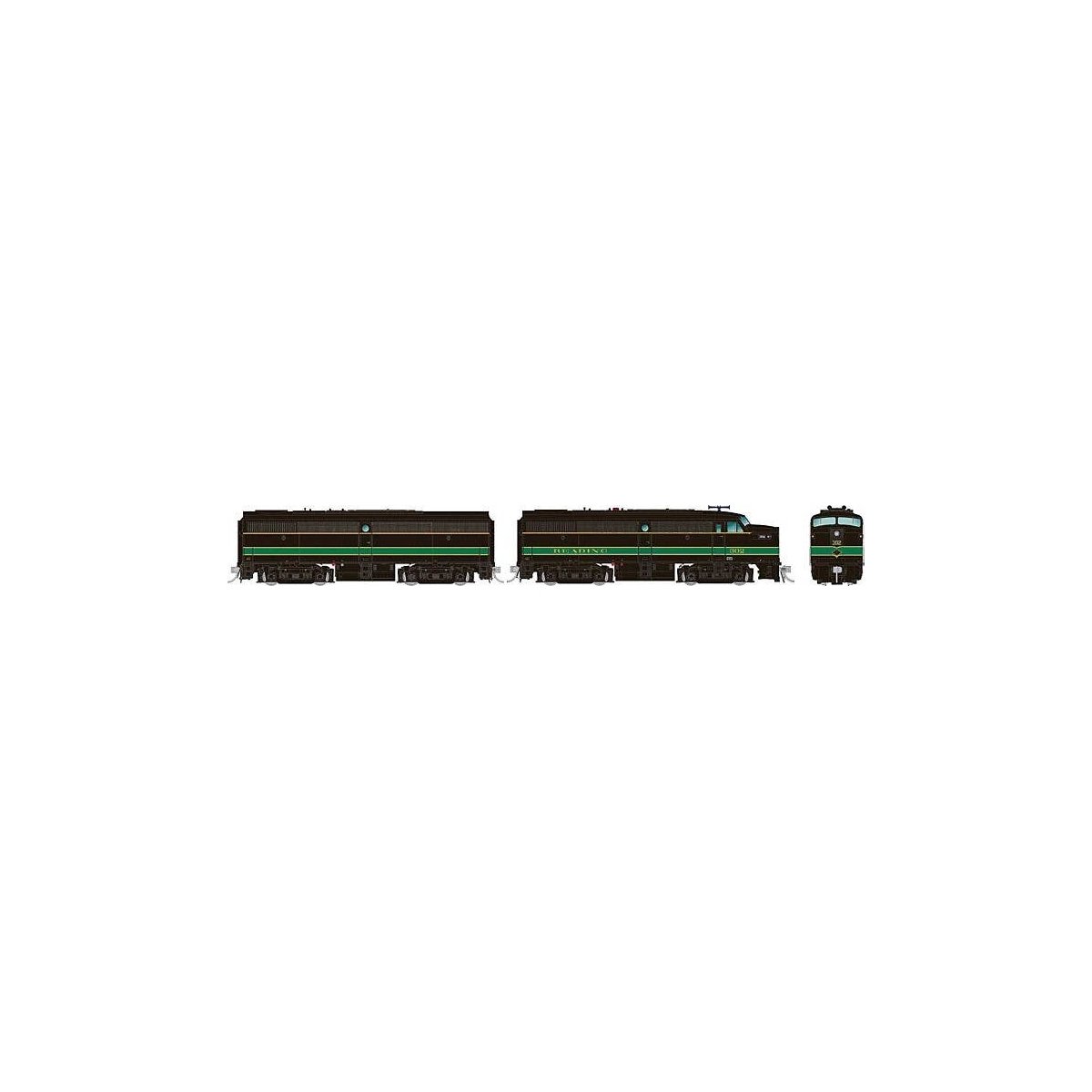 Alco FA1-FB1 Set - LokSound and DCC -- Reading 302, 302B (black, green), HO, Rapido Trains Inc 37539