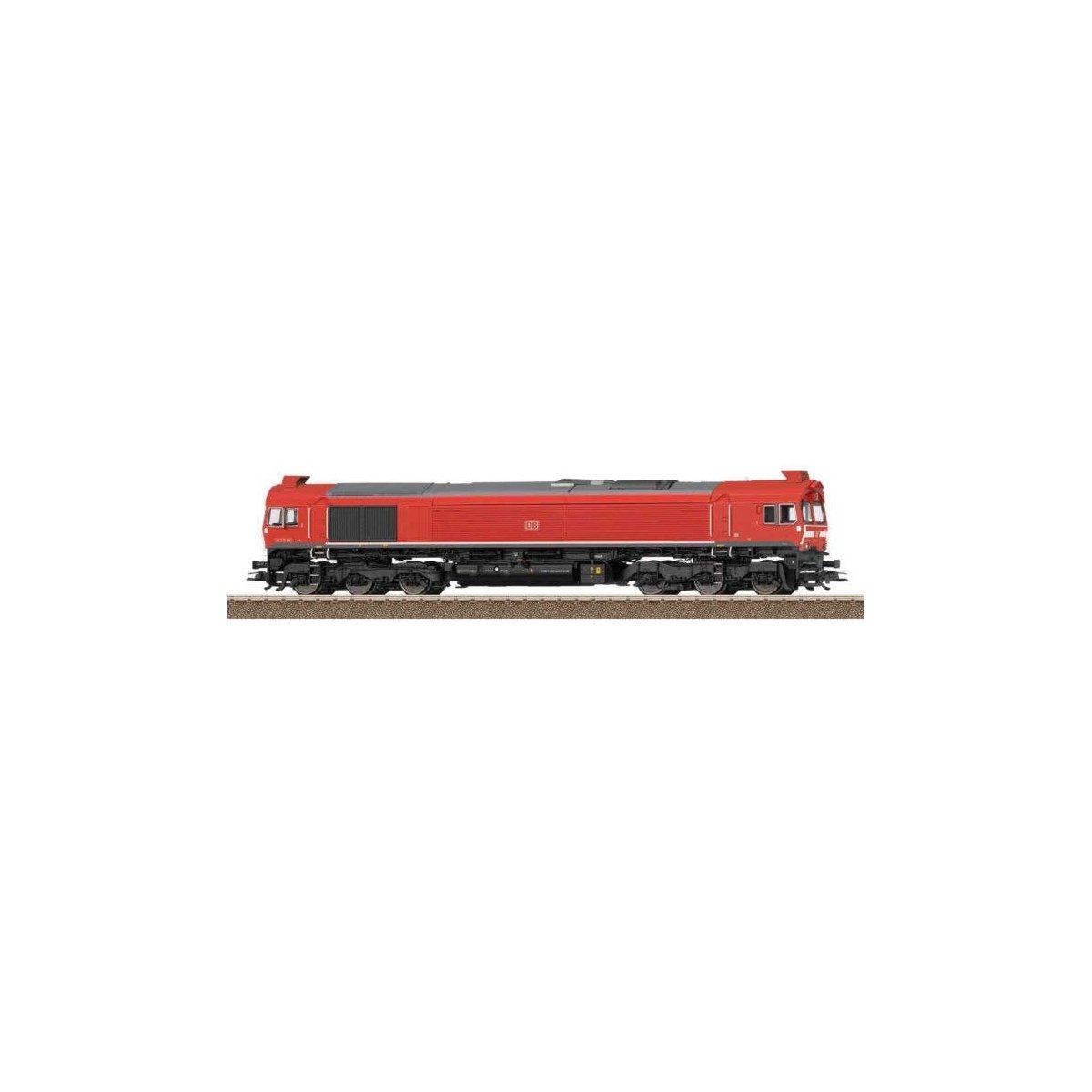 Class 77 EMD JT42CWRM Diesel - Sound and DCC -- DB Cargo (Era VI 2021, red, gray), HO, Trix 25300