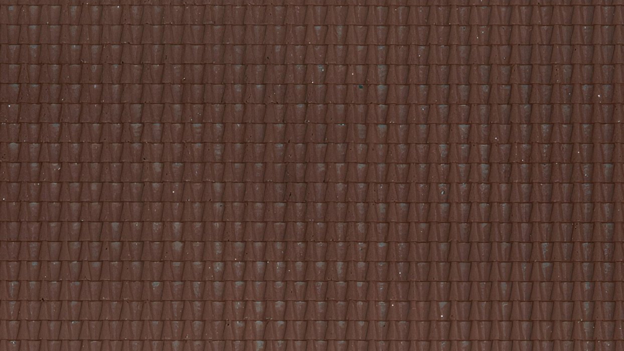 Pantile, dark red, HO, NOCH 60351