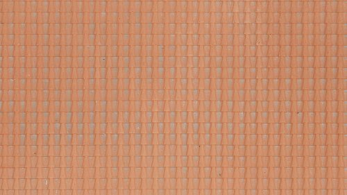 Pantile, red, HO, NOCH 60350