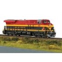 GE ES44AC - Sound, Smoke and Digital -- Kansas City Southern 4848 (red, black, yellow), HO, Trix 25442