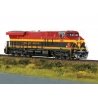 GE ES44AC - Sound, Smoke and Digital -- Kansas City Southern 4848 (red, black, yellow), HO, Trix 25442