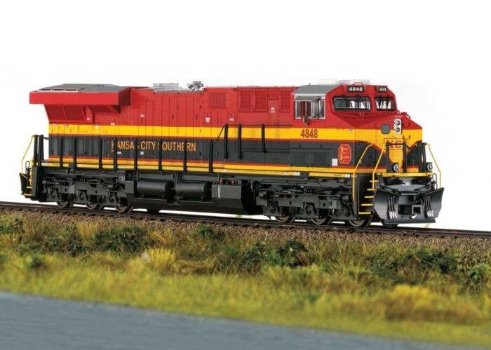 GE ES44AC - Sound, Smoke and Digital -- Kansas City Southern 4848 (red, black, yellow), HO, Trix 25442