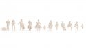 Pedestrians, white, Architecture Line 1:100, All Scales, NOCH 16001