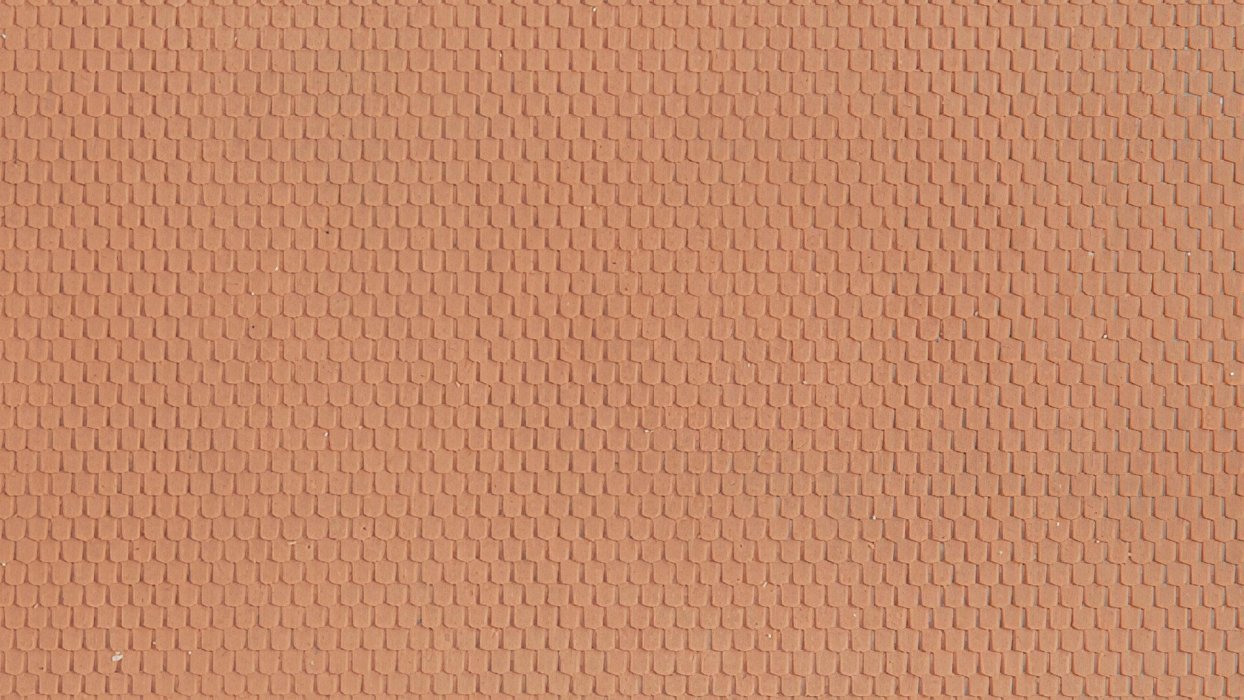 Plain Tile, red, HO, NOCH 60360