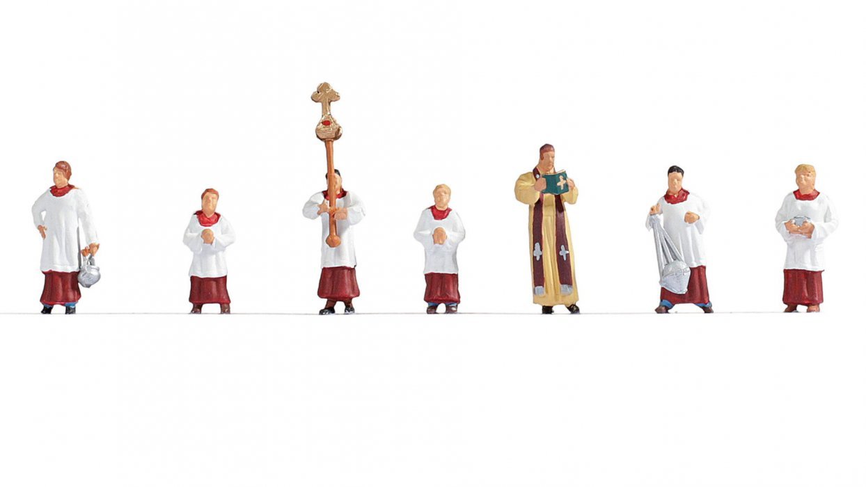 Priest and Altar Servers, HO, NOCH 15410