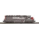 EMD SD45 Low Nose - 3-Rail - Proto-Sound 3.0 and DCS - Premier -- Southern Pacific 8614 (gray, red, Speed Lettering), O, Atlas O