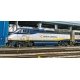EMD F59PHI - 3-Rail w/True Blast Plus(R) Sound - Williams -- Amtrak California 2001 (blue, silver, yellow), O, Bachmann Industri