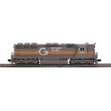EMD SD45 High Nose - 2-Rail - Sound and DCC - Premier -- Guilford, Springfield Terminal 686 (gray, orange), O, Atlas O 30138272
