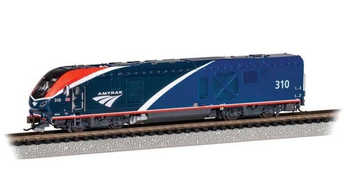 Siemens ALC-42 Charger - Econami(TM) Sound and DCC -- Amtrak 310 (Phase VII, blue, red, white), N, Bachmann Industries 68354