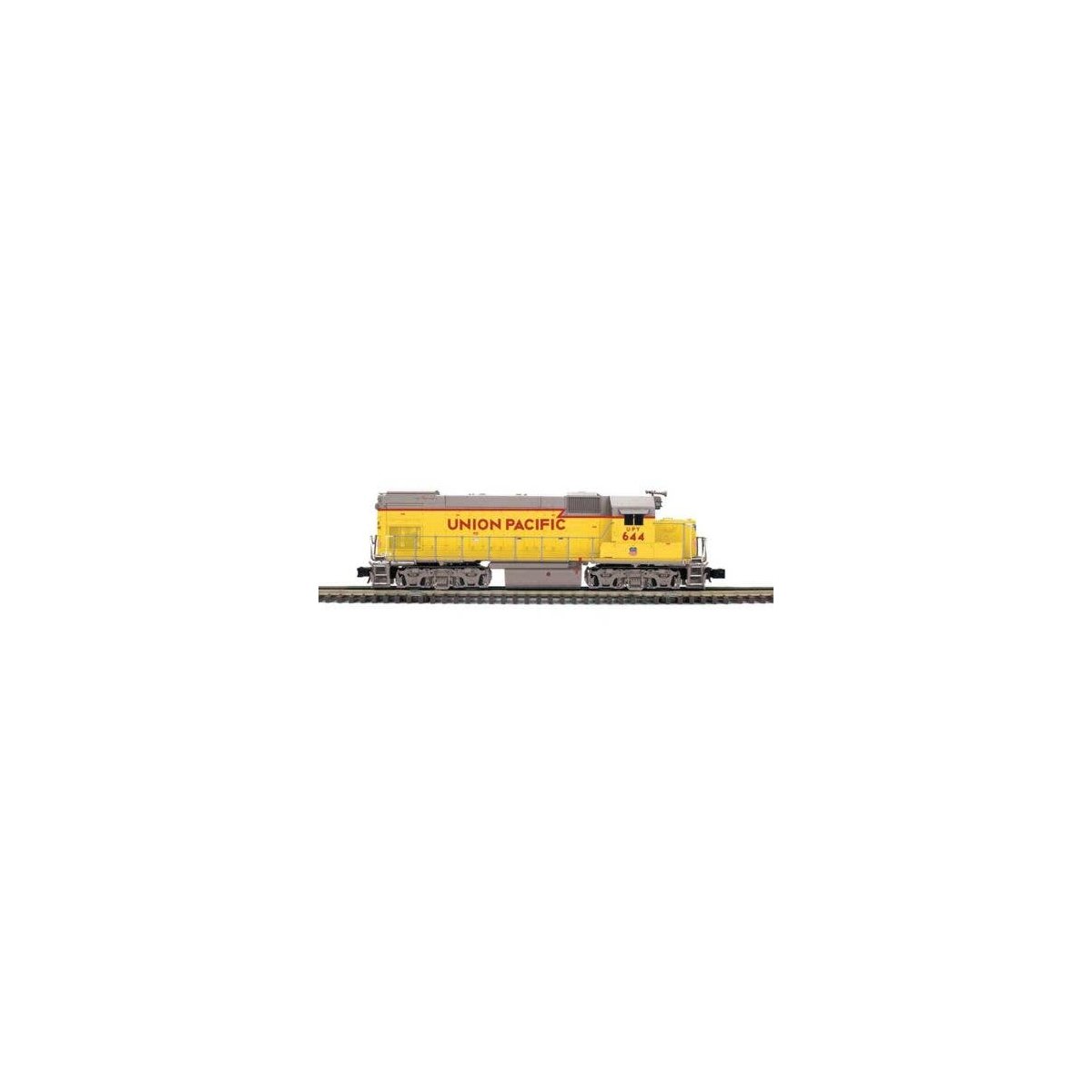 EMD GP15-1 - 3-Rail - Proto-Sound 3.0 - Trainman(R) -- Union Pacific Y733 (Armour Yellow, gray, Small Wings), O, Atlas O 2002402