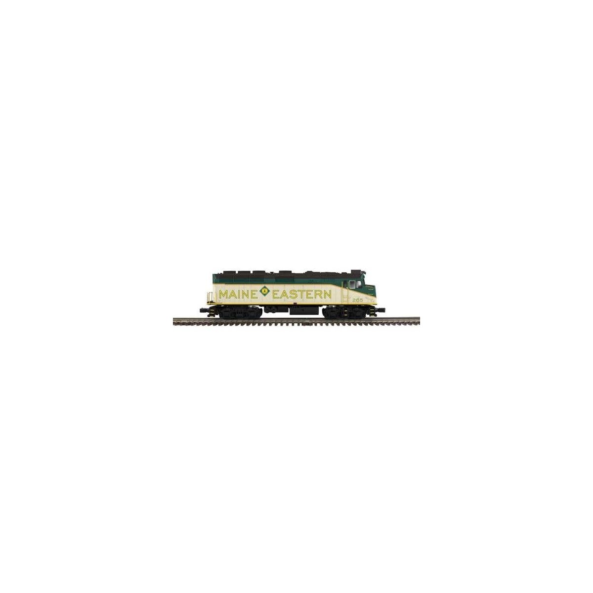 EMD F40PH - 2-Rail - Sound and DCC - Premier -- Maine Eastern 291 (green, yellow, white), O, Atlas O 30138296