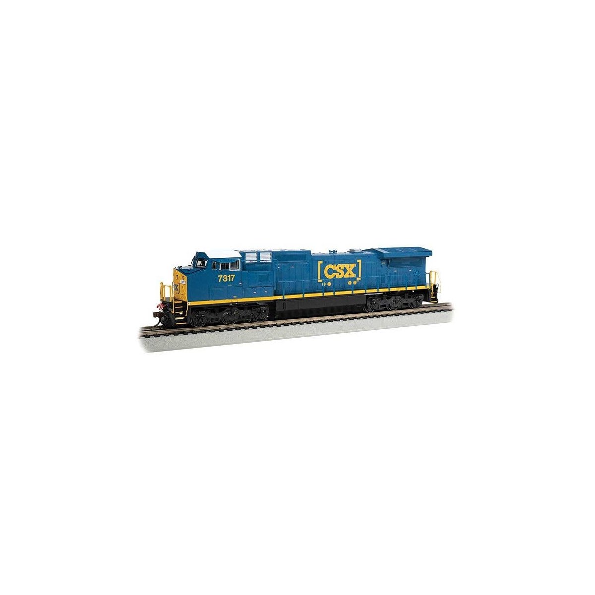 GE Dash 8-40CW - Sound and DCC -- CSX 7317 (blue, yellow, white, Boxcar Logo), HO, Bachmann Industries 68512