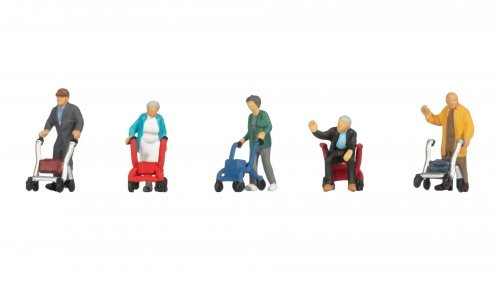New Senior Citizens with Walking Frame, HO, NOCH 15549
