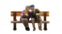 Seniors on Bench, HO, NOCH 10435