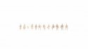 Sitting People, white, Architecture Line 1:100, All Scales, NOCH 16000