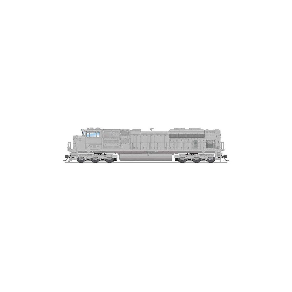 EMD SD70ACe - Sound, DCC and Smoke - Paragon4(TM) -- Undecorated, Low Headlight, HO, Broadway Limited Imports 8691
