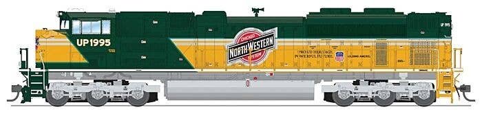 EMD SD70ACe - Sound, DCC and Smoke - Paragon4(TM) -- Union Pacific 1995 (Chicago & North Western Heritage green, yellow), HO, Br