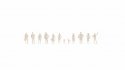 Standing People, white, Architecture Line 1:100, All Scales, NOCH 16002