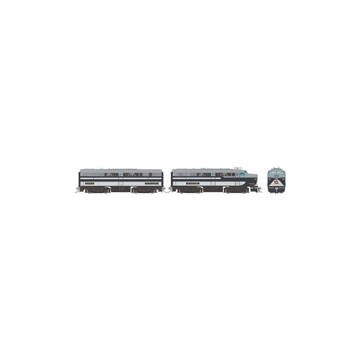 Alco FA1 - Standard DC -- Wabash 1202, 1200B (blue, gray, white), HO, Rapido Trains Inc 37084