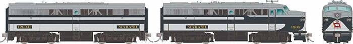 Alco FA1 - Standard DC -- Wabash 1202, 1200B (blue, gray, white), HO, Rapido Trains Inc 37084