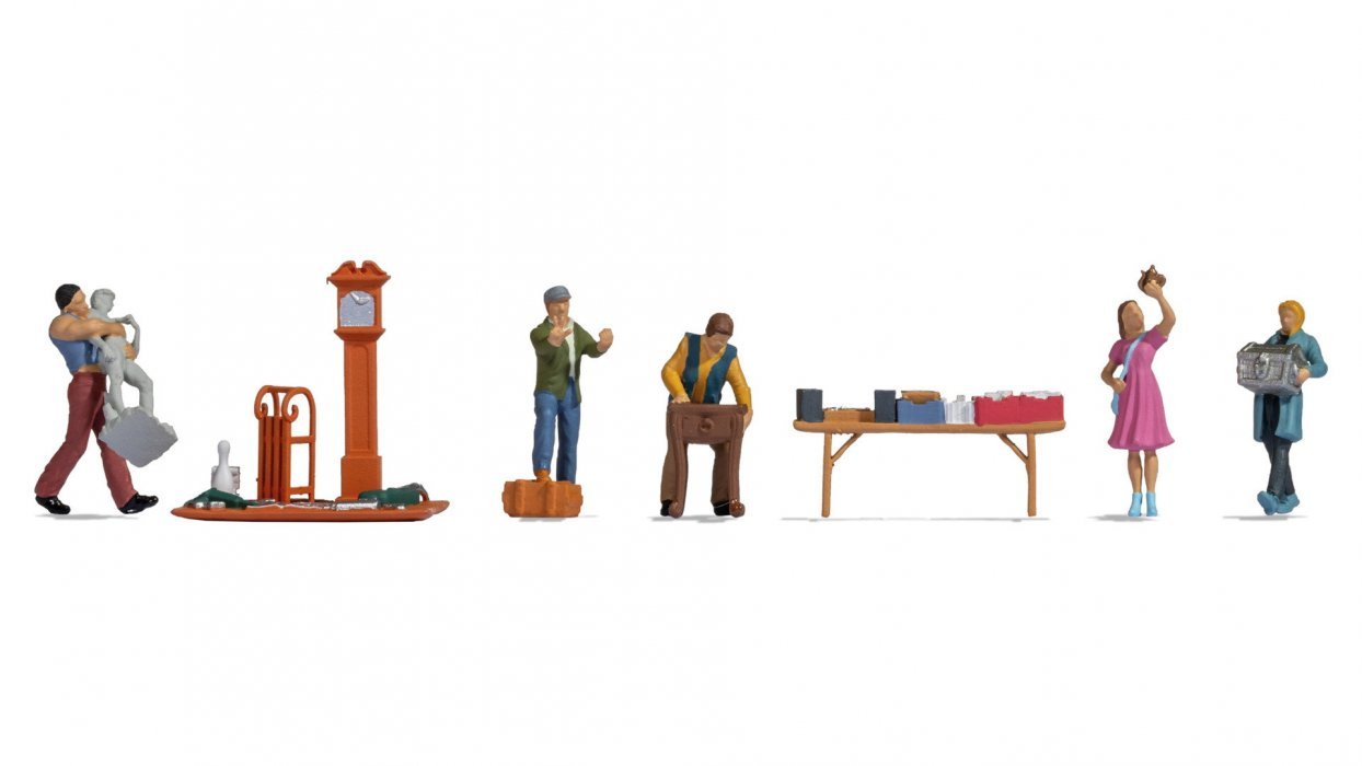Themed Figures Set ‘Flea Market‘, HO, NOCH 16280