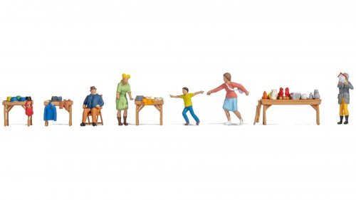 Themed Figures Set ‘Flea Market‘, HO, NOCH 16281