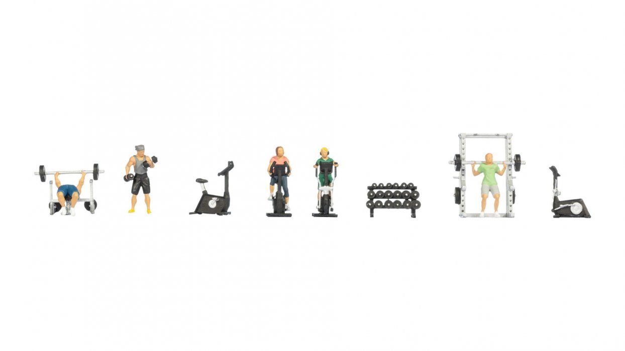 New Themed Figures Set ‘Gym’, HO, NOCH 16292