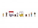 Themed Figures Set "Ice Cream & Hotdog Van", HO, NOCH 16229