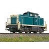 Class 290 Diesel with Animated Engineer, Sound & DCC -- German Federal Railroad DB 290 090-0 (Era IV 1987, ocean blue, cream), H