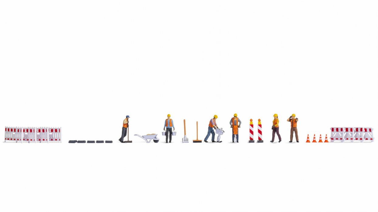Themed Figures Set “Roadworks”, HO, NOCH 16262