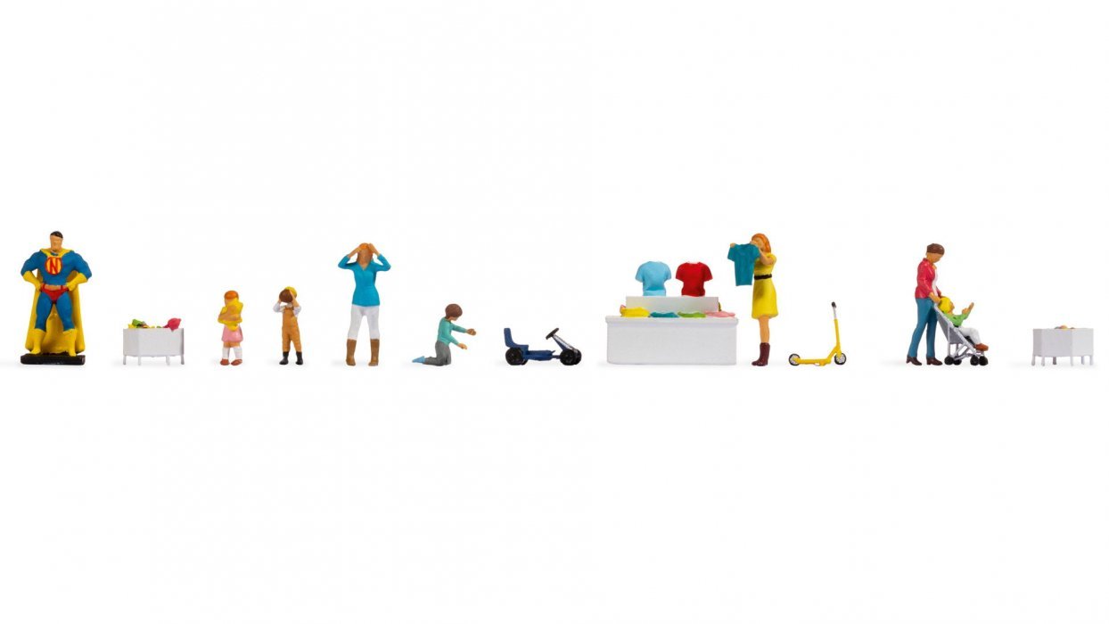 Themed Figures Set "Toy Shop", HO, NOCH 16240