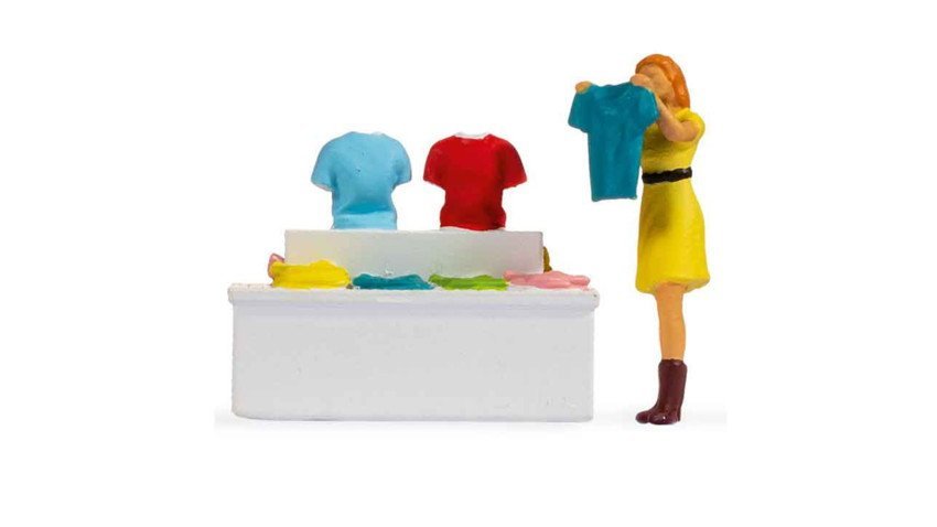 Tiny Scences ‘Clothes Shopping’, HO, NOCH 16508