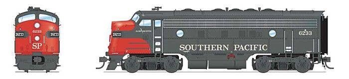EMD F7 A-Unpowered B Set - Sound and DCC - Paragon4(TM) -- Southern Pacific 6233, 8148 (gray, red), HO, Broadway Limited Imports