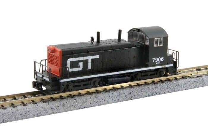 EMD NW2 - Sound and DCC -- Grand Trunk Western 7906 (black, red, white), N, Kato USA Inc 1764393S