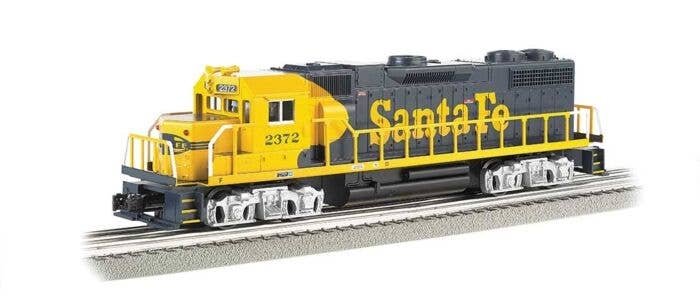 EMD GP38 - Conventional 3-Rail w/Horn & Bell - Williams(TM) -- Santa Fe 2372, O, Bachmann Industries 21225