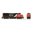 EMD GP40 - LokSound and DCC -- Canadian National 3103 (Ex-IC 2012, black, red, white, Website Noodle Logo), HO, Rapido Trains In