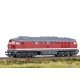 Class 132 Ludmilla Diesel with Smoke - Sound and DCC -- German State Railroad DR 132 457-3 (Era IV 1990, red, gray, white), HO, 