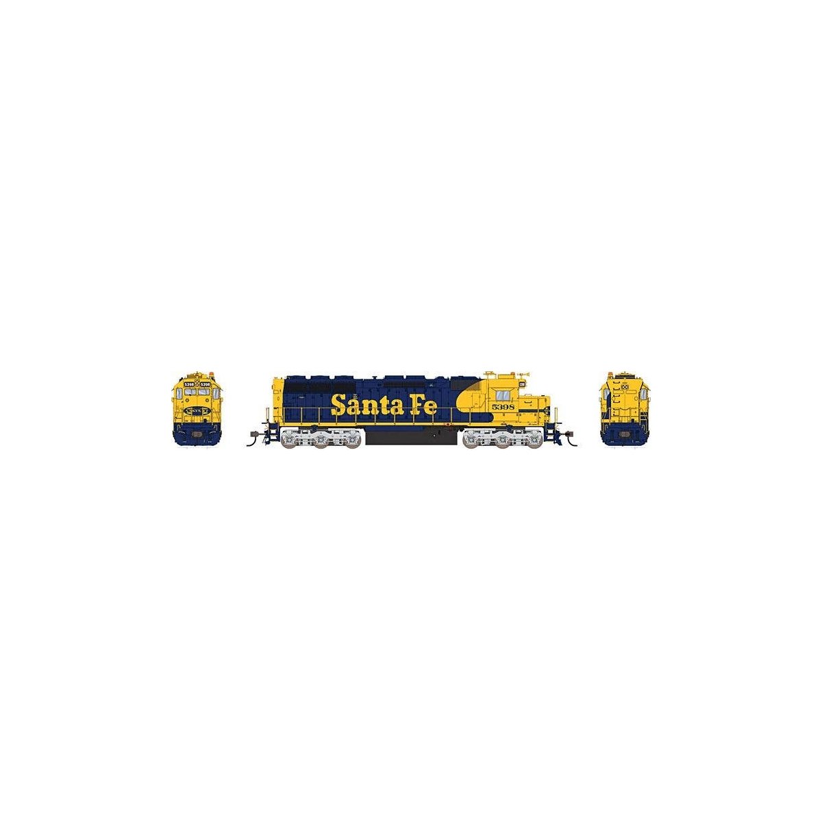 EMD SD45 Low-Nose w/Sound & DCC - Paragon4(TM) -- Santa Fe 5382 (Warbonnet blue, yellow), HO, Broadway Limited Imports 4282