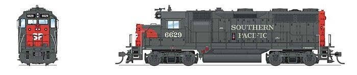 EMD GP35 Low Nose - Sound and DCC - Paragon4(TM) -- Southern Pacific 6633 (gray, red), HO, Broadway Limited Imports 7547