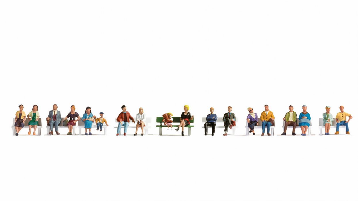 XL Set “Sitting People”, HO, NOCH 16131