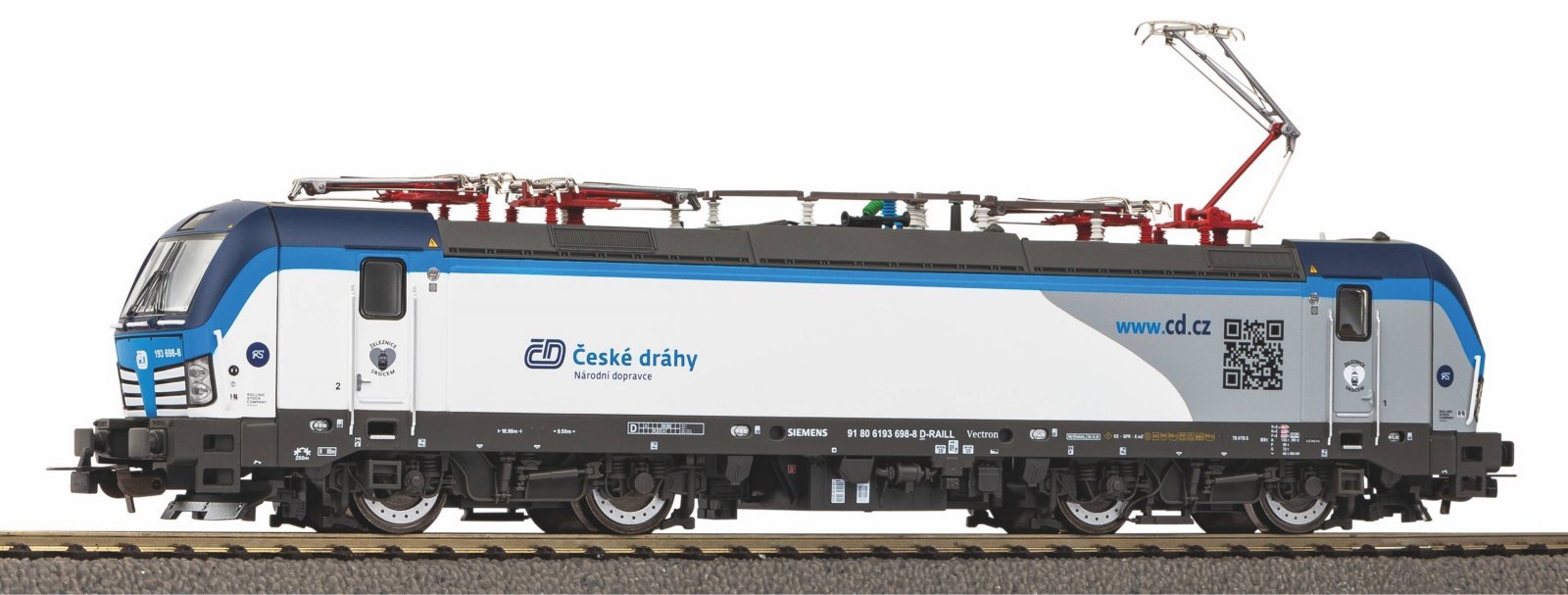 Sound Electric Locomotive Vectron "QR Code" CD VI, incl. PIKO Sound Decoder, HO, PIKO 21604