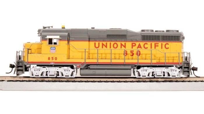 EMD GP30 - Sound and DCC - Paragon4(TM) -- Union Pacific 847 (Armour Yellow, gray, red Shield on Cab), HO, Broadway Limited Impo