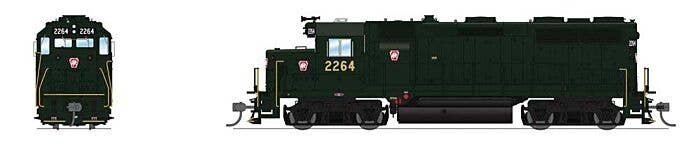EMD GP35 Low Nose - Sound and DCC - Paragon4(TM) -- Pennsylvania Railroad 2264 (Brunswick Green, Red Keystone), HO, Broadway Lim