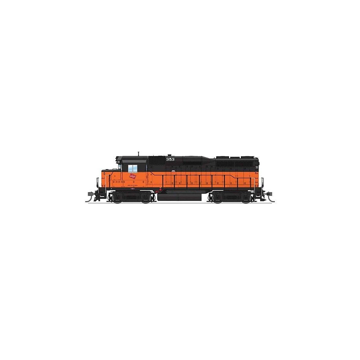 EMD GP30 - Sound and DCC - Paragon4(TM) -- Milwaukee Road 354 (orange, black), HO, Broadway Limited Imports 9138