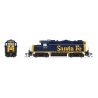 EMD GP20 - Sound and DCC - Paragon4(TM) -- Santa Fe 1106 (As-Delivered, blue, yellow), HO, Broadway Limited Imports 7452