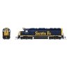 EMD SD45 Low-Nose - Sound & DCC - Paragon4(TM) -- Santa Fe 5615 (Bookend, blue, yellow), HO, Broadway Limited Imports 7930