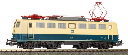 Electric Locomotive BR 110 blue/beige DB IV + DSS PluX22, HO, PIKO 21773